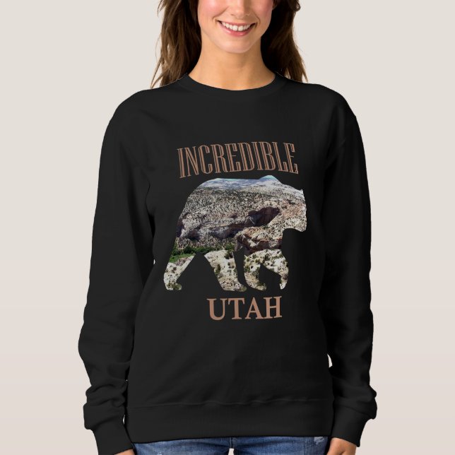 Sudadera Con Silhouette Increíble Utah Escalante Wilderne (Anverso)