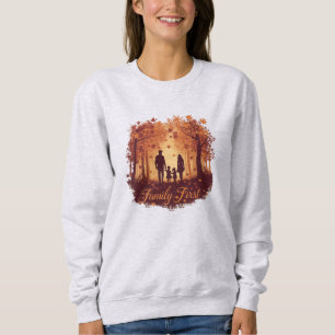 Sudadera con Silueta de Acción de Gracias - Famili