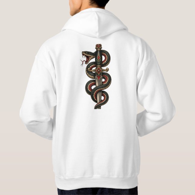 Sudadera con símbolo médico de serpiente  (Reverso)