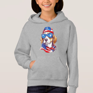 Sudadera con sublimación de perro del 4 de julio-6