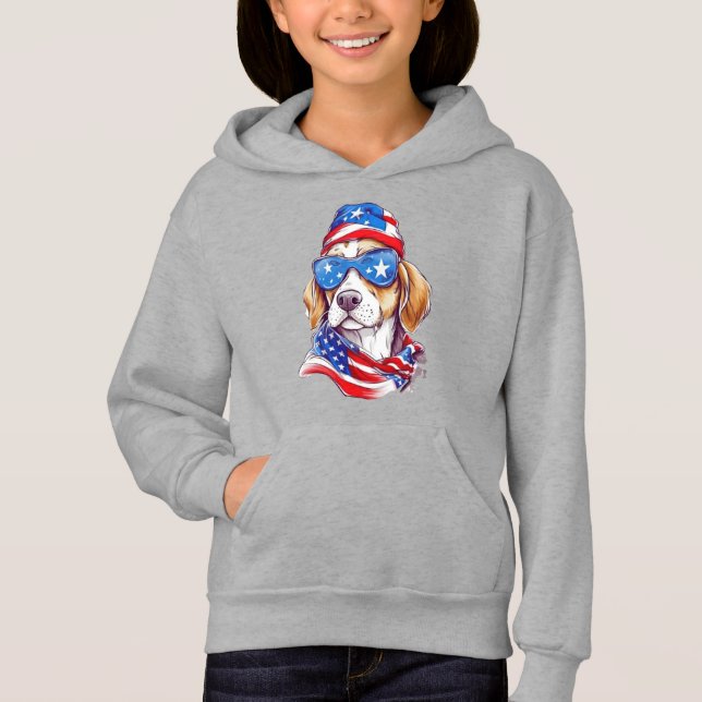 Sudadera con sublimación de perro del 4 de julio-6 (Anverso)