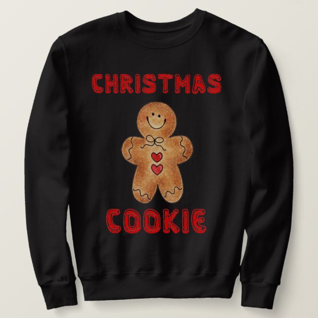 Sudadera con suéter feo divertido de galleta de Na (Anverso del diseño)