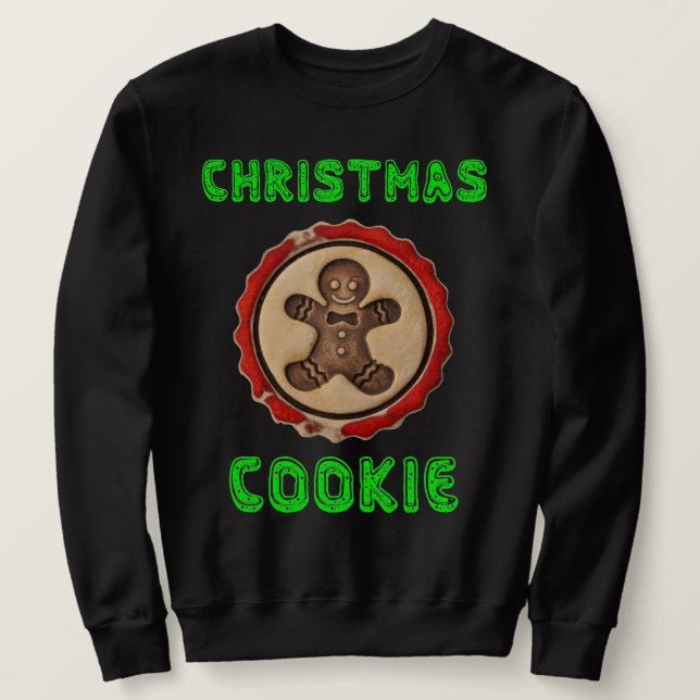Sudadera con suéter feo divertido de galleta de Na (Anverso del diseño)