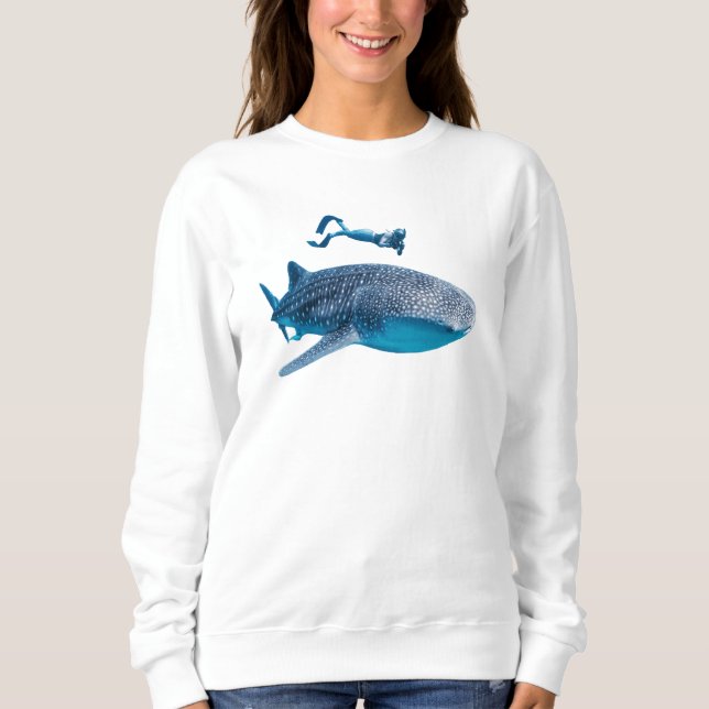 Sudadera con tiburón ballena (Anverso)