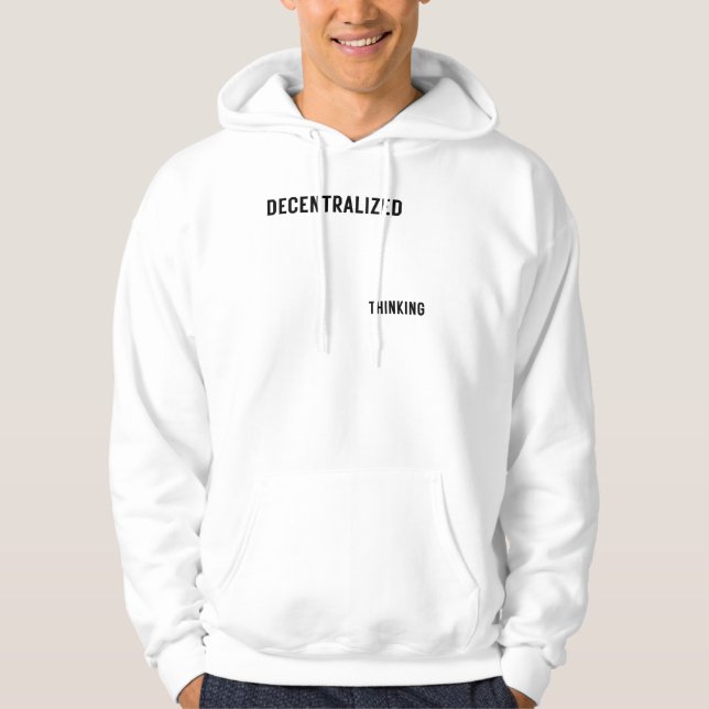 Sudadera con tipografía cínica y pensamiento desce (Anverso)