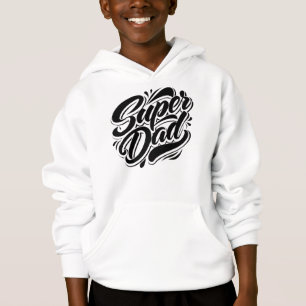 Sudadera con tipografía de Super Dad Hero Diseño-6