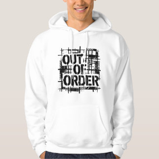 Sudadera con tipografía industrial brutalista fuer