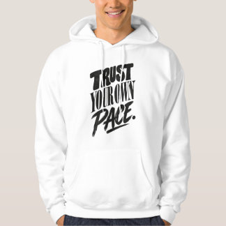 Sudadera con tipografía motivacional Confía en tu 