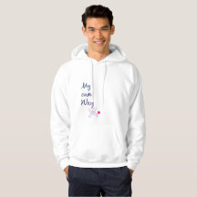 Sudadera con tipografía para hombre – Cita 'A mi m