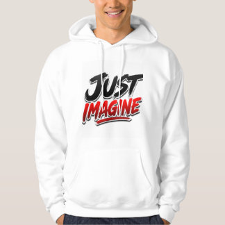 Sudadera con tipografía 'Solo imagina'