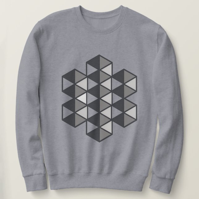 Sudadera con Triángulos Unidos para Hombres (Anverso del diseño)