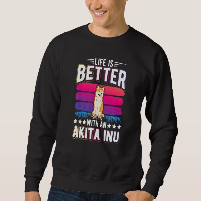 Sudadera Con un Akita Inu (Anverso)
