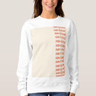 Sudadera con un beso solar estético lindo moderno