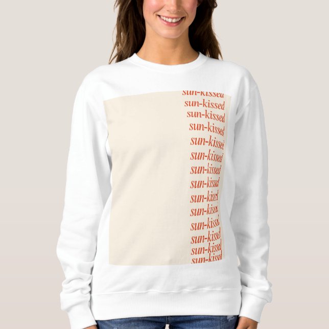 Sudadera con un beso solar estético lindo moderno (Anverso)