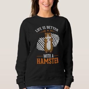 Sudadera con un hámster de rueda de hámster
