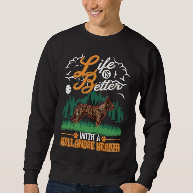 Sudadera con un Hollandse Herder (Anverso)