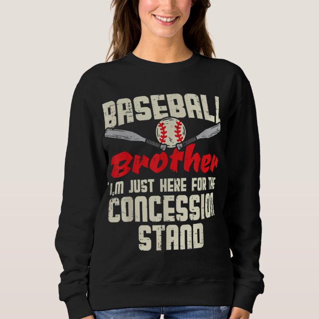 Sudadera Concesión de Hermano de Béisbol Pareja de Familia (Anverso)