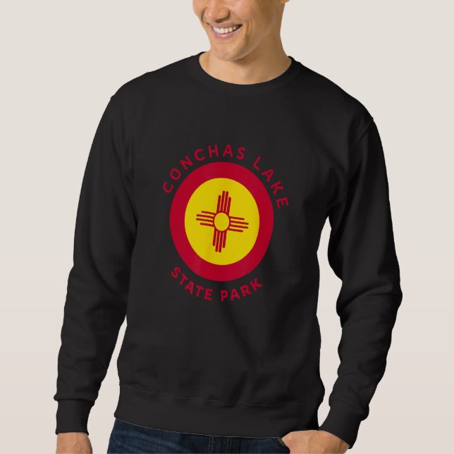 Sudadera Conchas Lake State Park New Mexico NM Flag Zia Sou (Anverso)