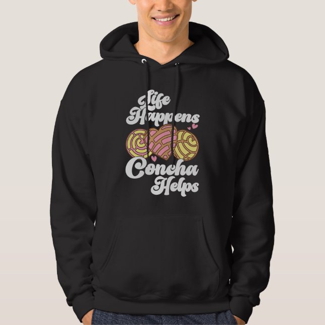 Sudadera Conchas Pan Dulce Latina Mexican Mujer Concha Past (Anverso)
