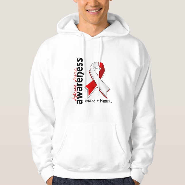 Sudadera Conciencia 5 de la anemia aplástica (Anverso)