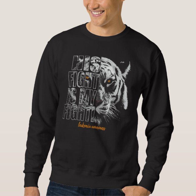Sudadera Conciencia de la Leucemia Su Lucha Es Mi Lucha Gue (Anverso)
