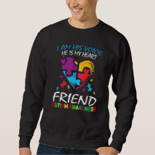 Sudadera Conciencia del autismo amigo Yo soy el desconciert
