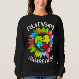 Sudadera Conciencia del autismo Rompecabezas del corazón co