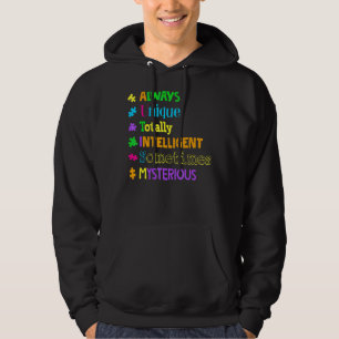 Sudadera Conciencia del autismo significa siempre único