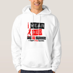 Sudadera Conciencia del movimiento llevo la cinta roja para