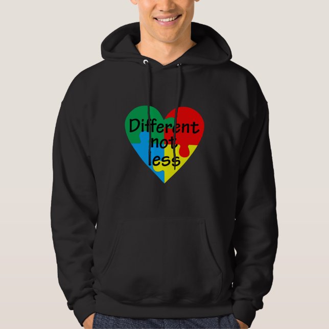 Sudadera Conciencia diferente no menos autista (Anverso)