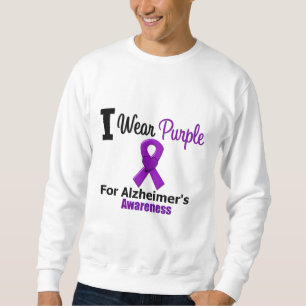 Sudadera Conciencia púrpura de la cinta de la enfermedad d