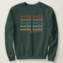 Sudadera Conciencia retro sobre la salud mental