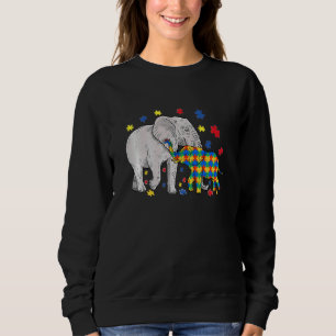 Sudadera Conciencia sobre autismo Elefante animal Mamá niño