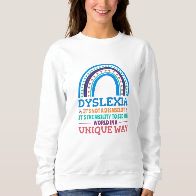 Sudadera Conciencia sobre Dislexia Disléxico (Anverso)
