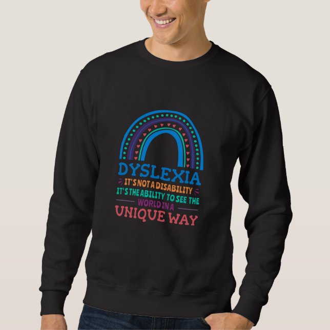 Sudadera Conciencia sobre Dislexia Disléxico (Anverso)
