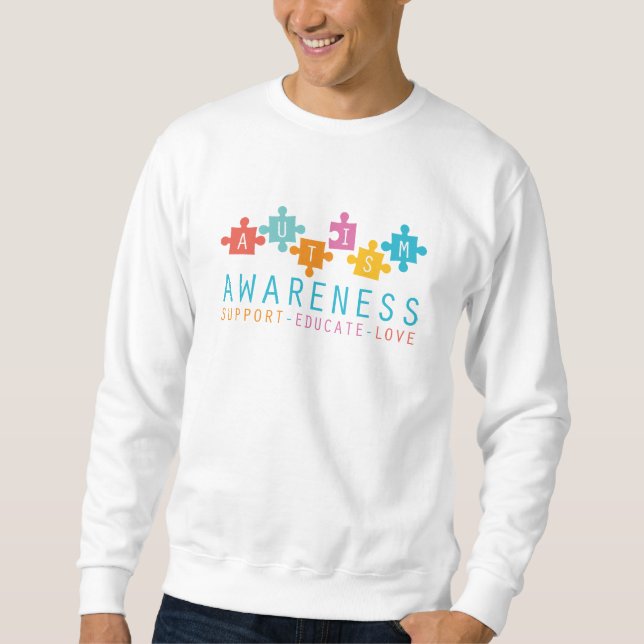Sudadera Conciencia sobre el autismo (Anverso)
