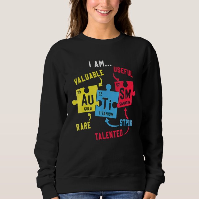 Sudadera Conciencia sobre el autismo (Anverso)