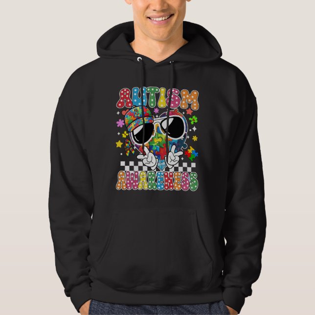 Sudadera conciencia sobre el autismo (3 (Anverso)