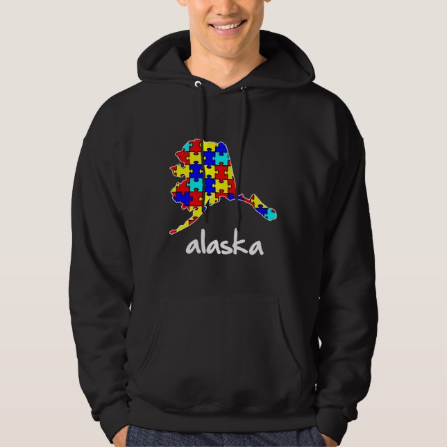 Sudadera Conciencia sobre el autismo de Alaska (Anverso)