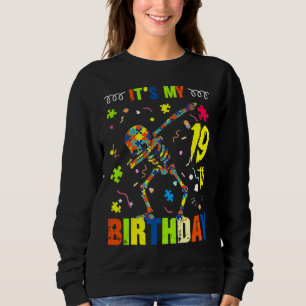 Sudadera Conciencia sobre el autismo es mi cumpleaños númer