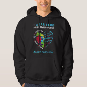 Sudadera Conciencia sobre el autismo especial de la nieta a