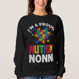 Sudadera Conciencia sobre el Autismo Familia Orgulloso Auti