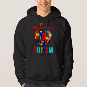 Sudadera Conciencia sobre el autismo mi autismo superpodero