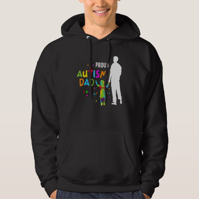 Sudadera Conciencia Sobre El Autismo Para Los Hombres Orgul (Anverso)