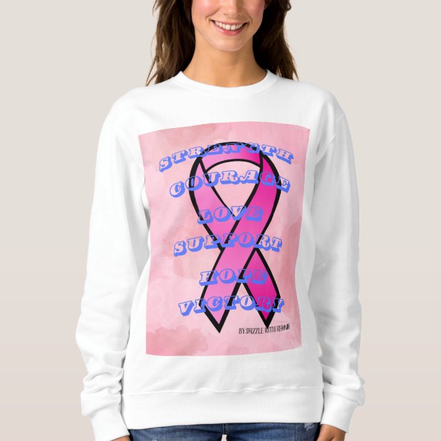 Sudadera Conciencia sobre el cáncer de mama (Anverso)