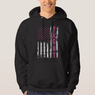 Sudadera Conciencia sobre el cáncer de mama Bandera estadou