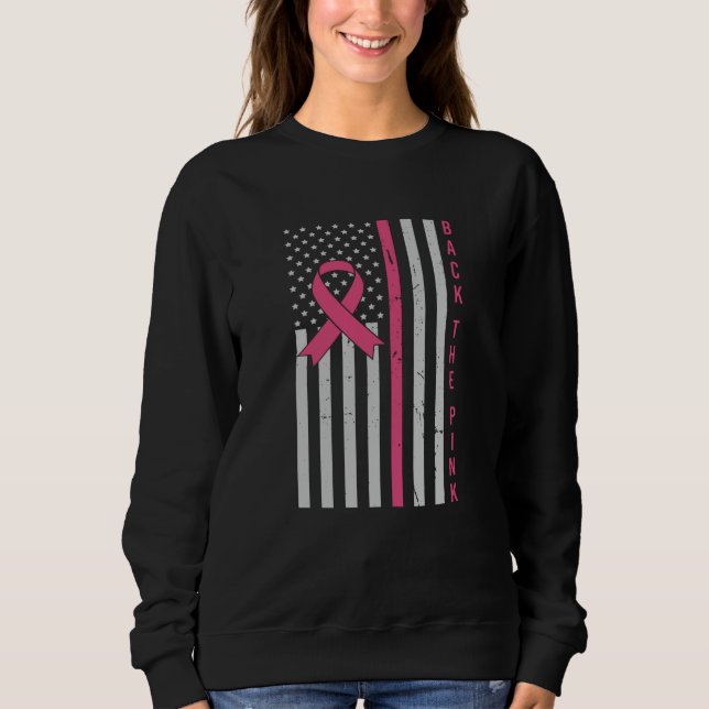 Sudadera Conciencia sobre el cáncer de mama en el patriota  (Anverso)