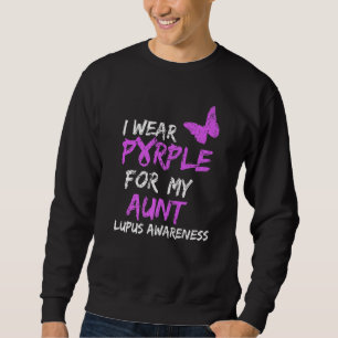 Sudadera Conciencia sobre el Lupus Llevo Morado Por Mi Tía 