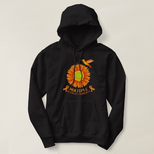 Sudadera Conciencia sobre esclerosis múltiple Colibrí giras (Diseño del anverso)
