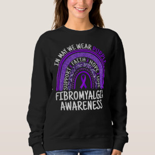 Sudadera Conciencia Sobre Fibromialgia En El Arcoiris En Ma